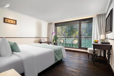 Double or Twin Harmony Suite 2nd floor — Halong Lyra Grandeur Cruise