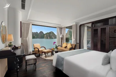 Family Room with Terrace — Halong Lyra Grandeur Cruise